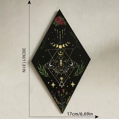 Decoración de pared de mariposas y brujas